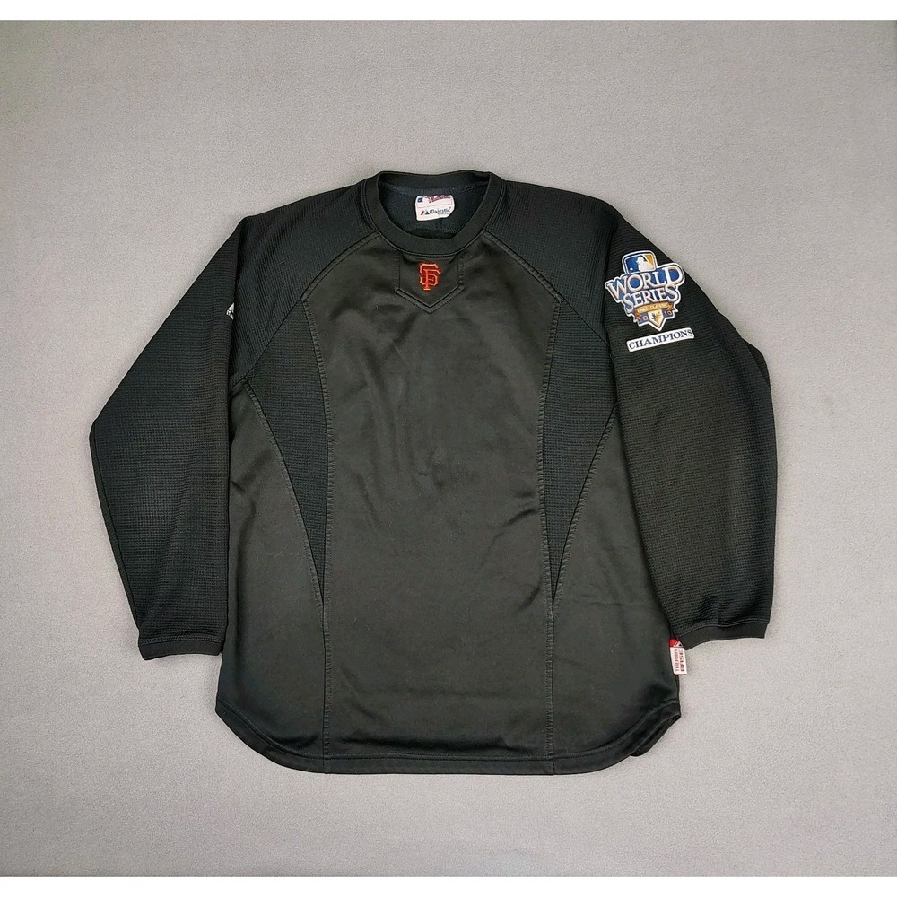 Majestic San Francisco Giants Therma Base Sweater Large 2010 World Series Champs